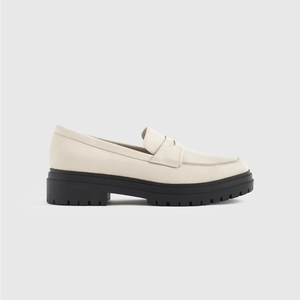 Quince leather lug sole loafer